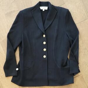 St John Collection by Marie‎ Gray Black Santana Knit Size 6